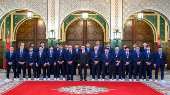 سمو ولي العهد الأمير مولاي الحسن يترأس حفل إستقبال على شرف أبطال العالم بالقصر الملكي